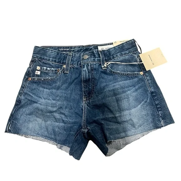 AG Adriano Goldschmied Hailey Cut-Off Denim Shorts NWT Size 25 – Vintage Wash - Picture 1 of 8
